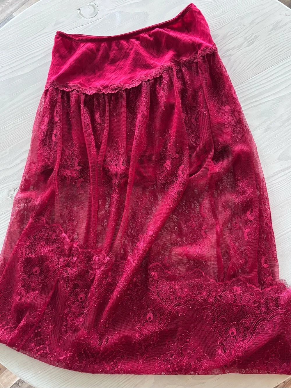 Free People Together Again Slip Skirt Set Size Medium - Picture 7 of 8
